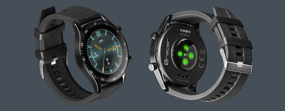 Smartwatch TRACER SM5 Argo ekran bateria czujniki zdrowie sport pasek ładowanie pojemność rozdzielczość łączność sterowanie krew puls rozmowy smartfon aplikacja 