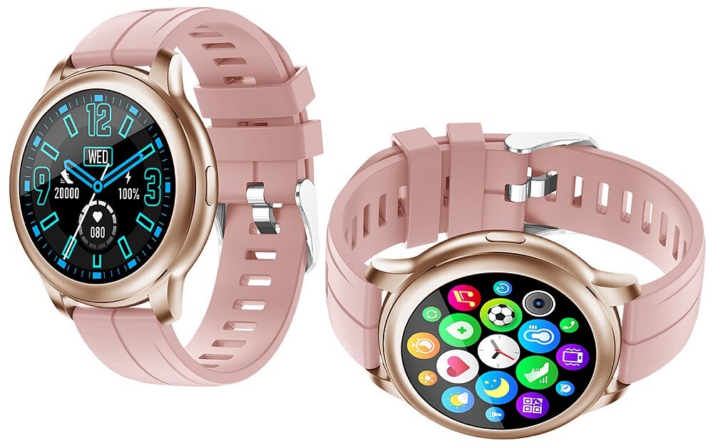 Smartwatch TRACER SMF11 Iris ekran bateria czujniki zdrowie sport pasek ładowanie pojemność rozdzielczość łączność sterowanie krew puls rozmowy smartfon aplikacja 