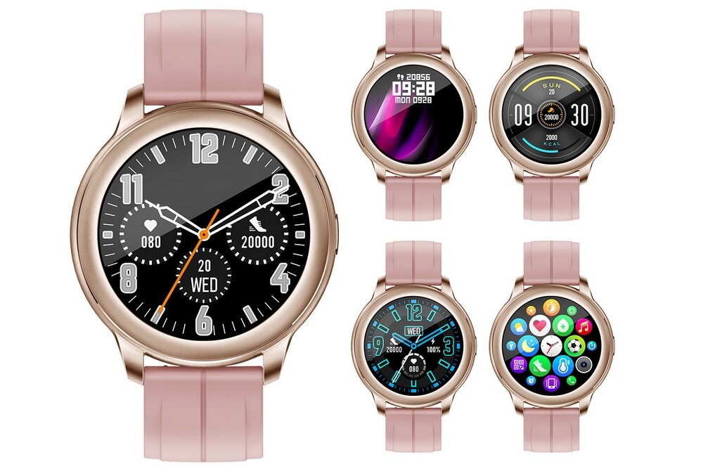 Smartwatch TRACER SMF11 Iris ekran bateria czujniki zdrowie sport pasek ładowanie pojemność rozdzielczość łączność sterowanie krew puls rozmowy smartfon aplikacja 