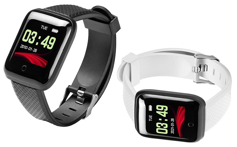 Smartwatch TRACER T-Watch TW6 Echo ekran bateria czujniki zdrowie sport pasek ładowanie pojemność rozdzielczość łączność sterowanie krew puls rozmowy smartfon aplikacja 