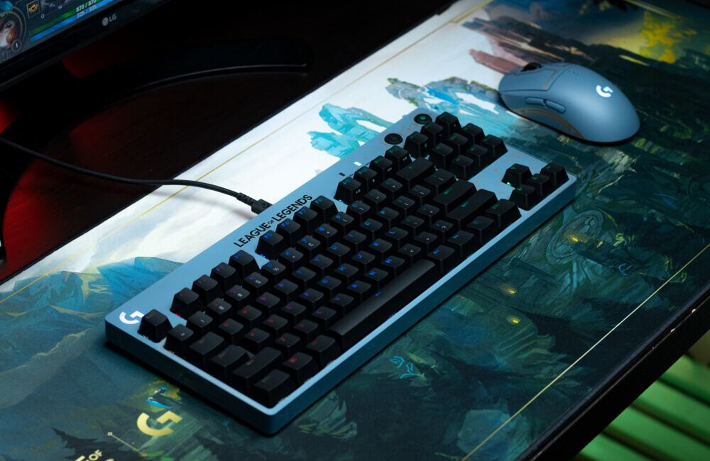 Klawiatura LOGITECH G Pro League of Legends Edition kabel odłączany przestrzeń przenośna kompaktowa