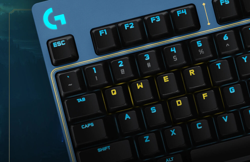 Klawiatura LOGITECH G Pro League of Legends Edition kompaktowa konstrukcja przełączniki