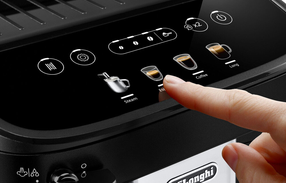Ekspres DELONGHI Magnifica Evo ECAM290.21.B Czarny nowoczesny kolorowy panel sterowania