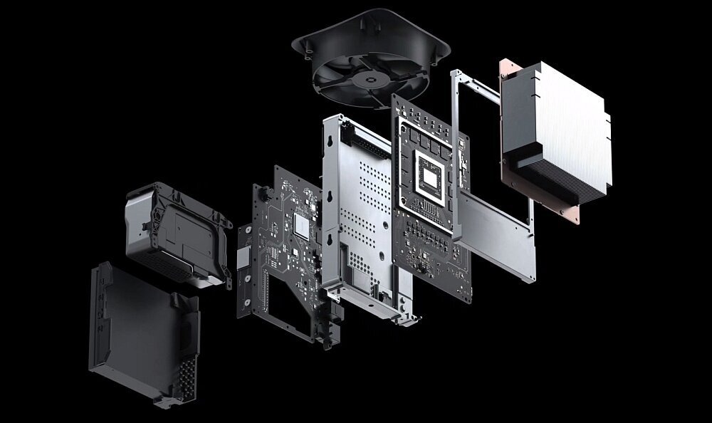konsola xbox series x microsoft podzespoly płyta główna pamięć radiator wiatrak 