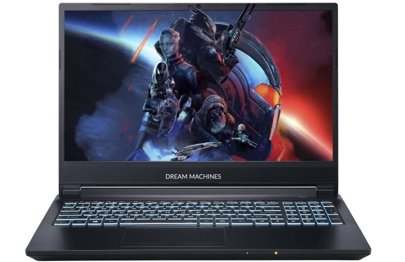 Laptop DREAMMACHINES RT3070 - Wyglad ogólny opis