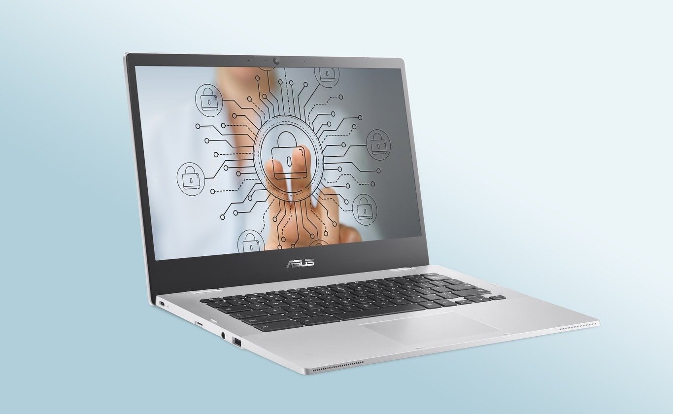 Laptop ASUS Chromebook CX1 - Zintegrowana ochrona