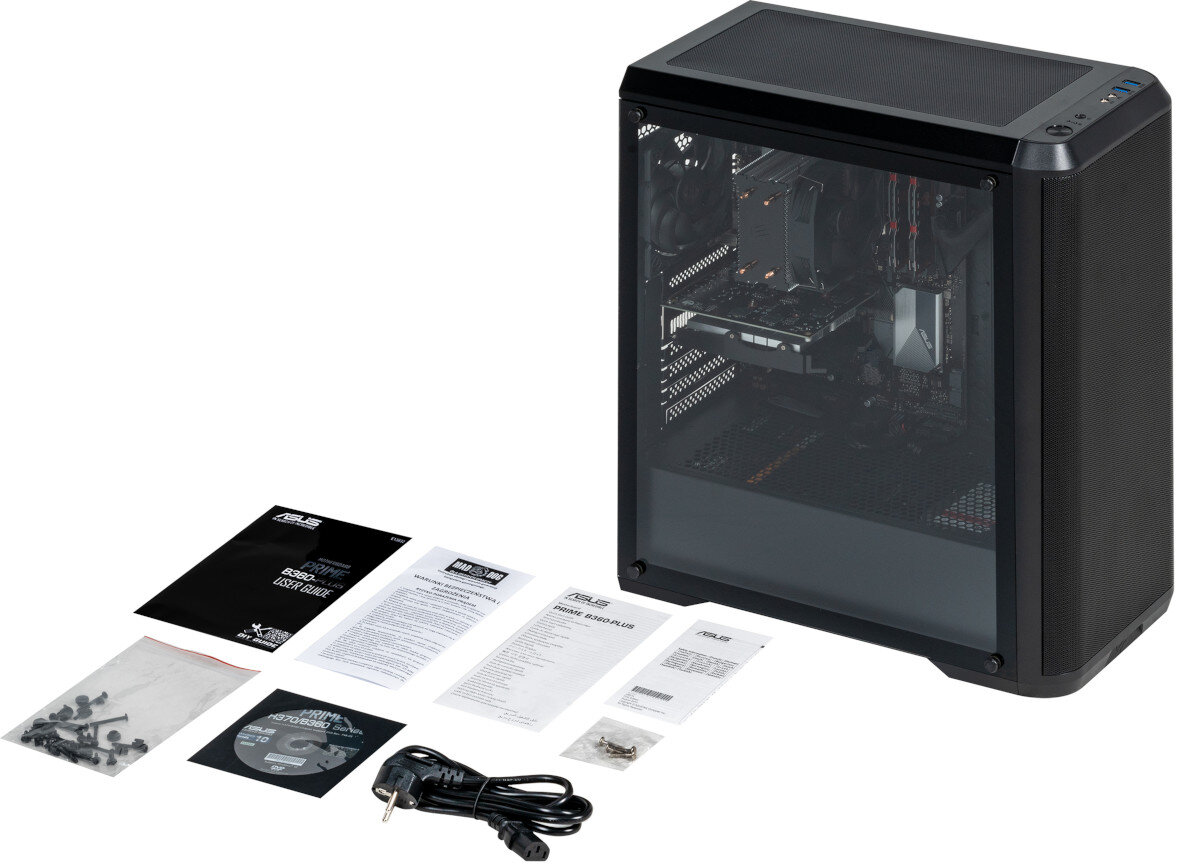 KOMPUTER MAD DOG MD9400F-I01 I5-9400F 16GB 512SSD+1THDD RX550-4 W10 zawartosc zestawu