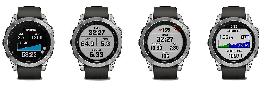 Smartwatch GARMIN seria Fenix 7 ekran bateria pamięć muzyka sterowanie pojemność rozdzielczość pasek sport zdrowie czujniki serce puls tętno