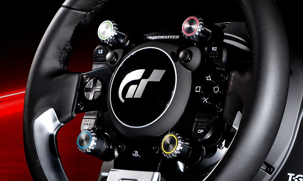Kierownica THRUSTMASTER T-GT II konsola komputer wyścigi granie silnik zasilanie gry sterowanie kierownica kompatybilność