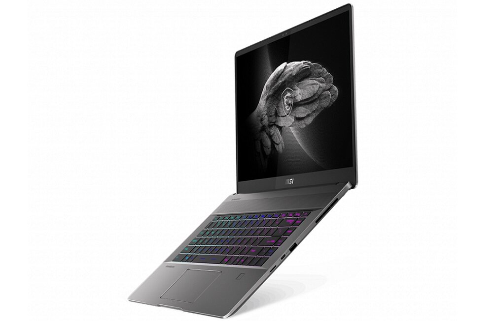 Laptop MSI Creator Z16 - Podświetlana klawiatura design