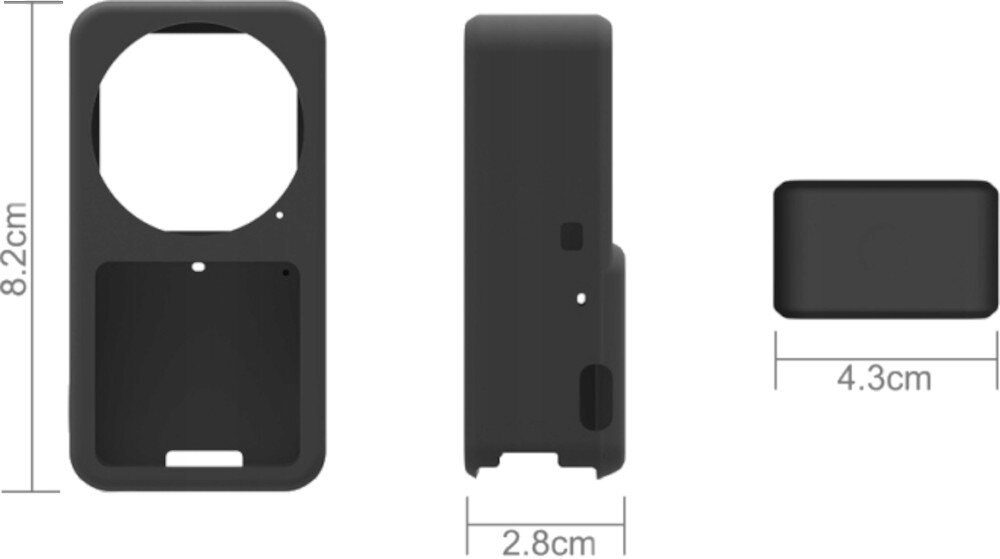 Etui PULUZ PU573B do Dji Action 2 Power Combo przyleganie ochrona izolacja wymiary