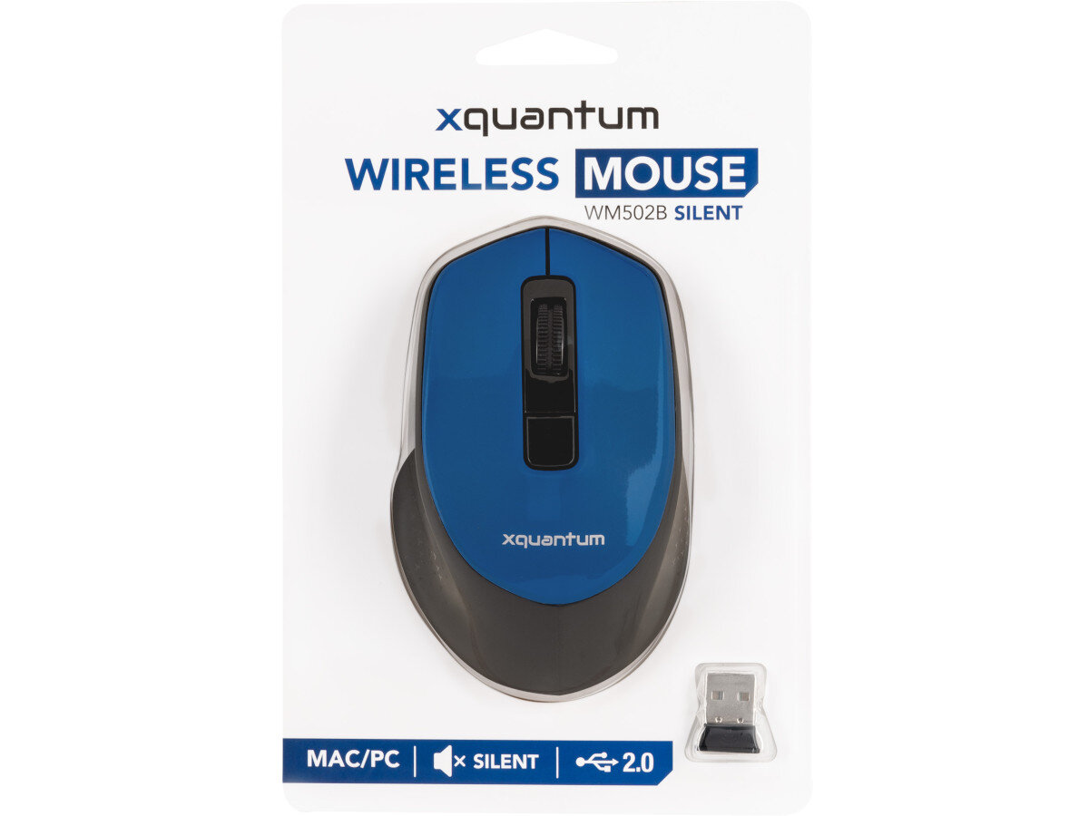 Mysz XQUANTUM WM502B Silent opakowanie zestaw