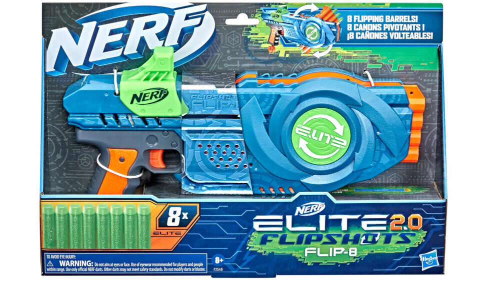 Wyrzutnia Nerf Elite 2.0 Flip 8 - współzawodnictwo