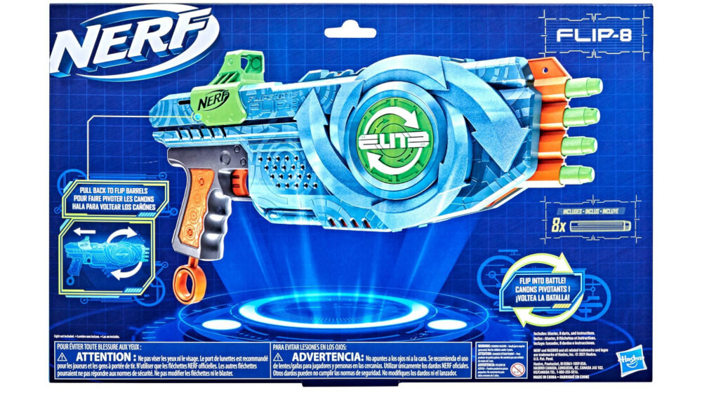 Wyrzutnia Nerf Elite 2.0 Flip 8  - wykonanie