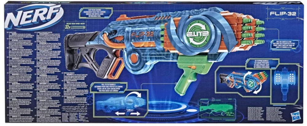 Wyrzutnia Nerf Elite 2.0 Flip 32 - wykonanie