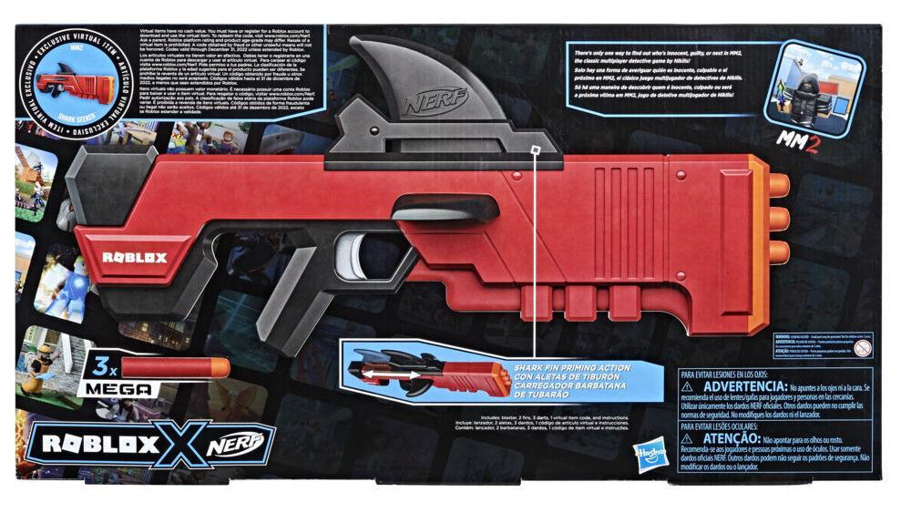 Wyrzutnia Nerf Roblox MM2 Shark Seeker - współzawodnictwo