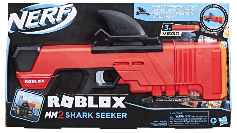 Wyrzutnia Nerf Roblox MM2 Shark Seeker  - wykonanie