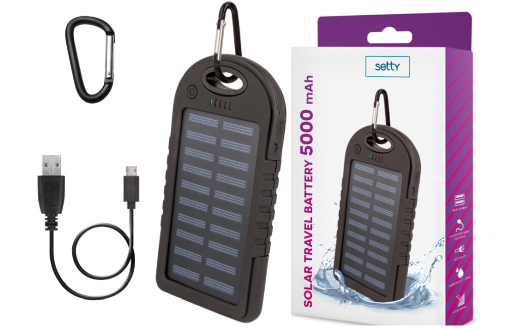 Powerbank solarny SETTY