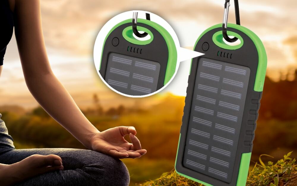 Powerbank solarny SETTY diody led