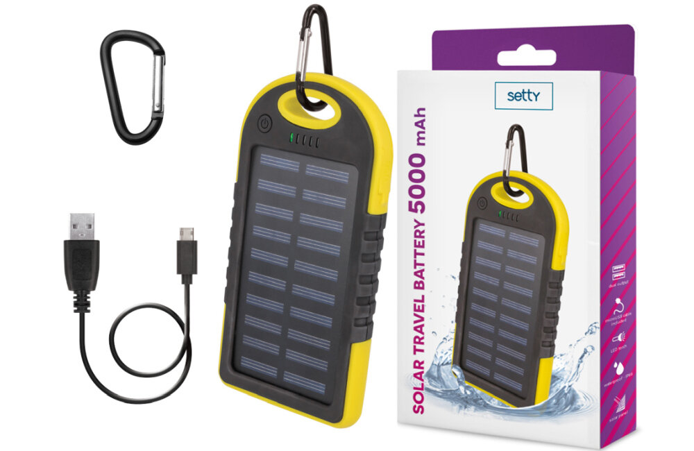 Powerbank solarny SETTY