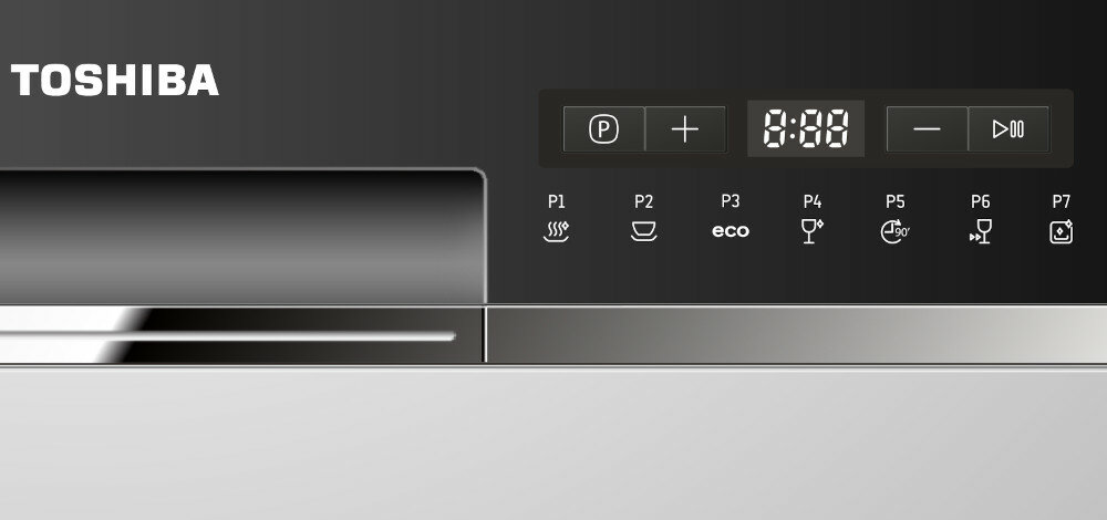 Zmywarka TOSHIBA DW-08T2EE(S)-PL programy