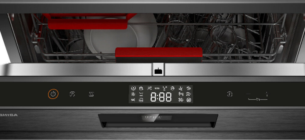 Zmywarka TOSHIBA DW-10F2EE(S)-PL wyświetlacz LED panel sterowanie