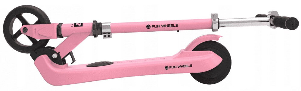Hulajnoga elektryczna REBEL Fun Wheels Różowy składana konstrukcja łatwa w transporcie