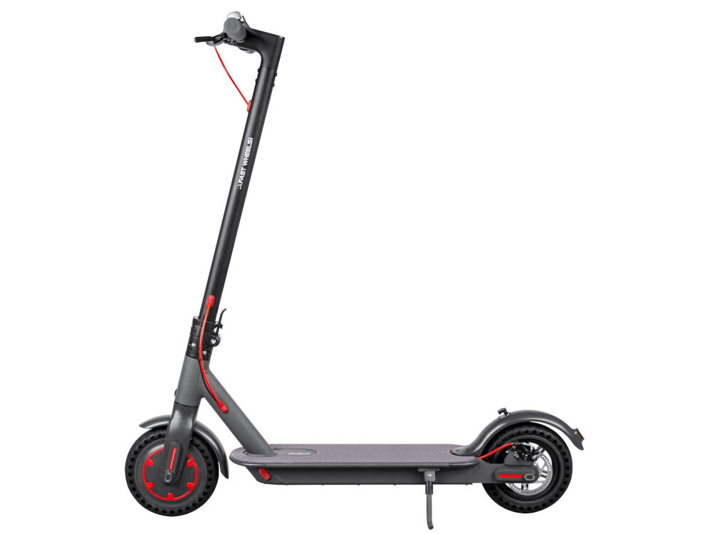 Hulajnoga elektryczna REBEL Fast Wheels Pro Czarny z lekkiego aluminium waga 12,45 kg maksymalne obciążenie do 120 kg