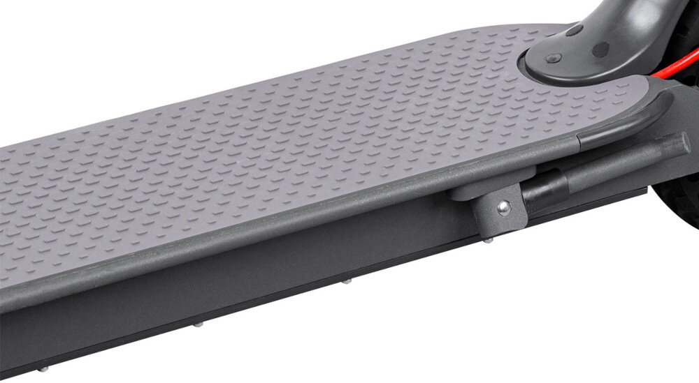 Hulajnoga elektryczna REBEL Fast Wheels Pro Czarny pokład szeroko z antypoślizgową powłoką stabilność komfort