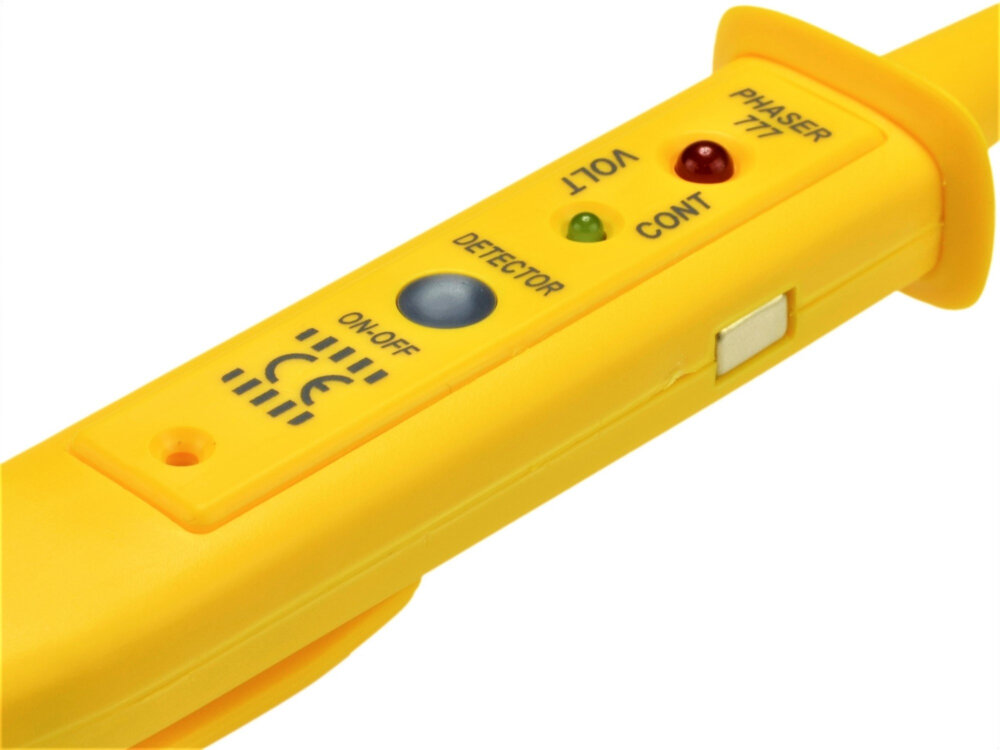 Próbnik napięcia SUNCO Fazer 777 sygnal dzwiekowy sygnalizacja LED regulacja czulosci detekcji wykrywanie napiecia z odleglosci od 0,3 do 50 cm glebokosc pomiaru do 50 cm