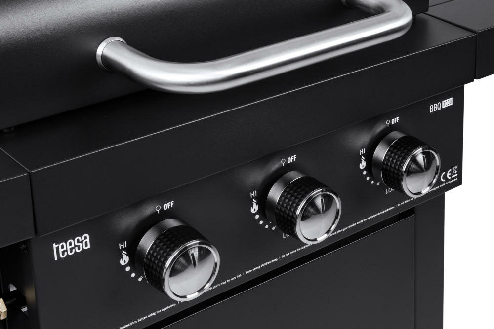 TEESA BBQ 3000 grill gazowy palniki stal nierdzewna doskonale równomiernie wysmażone