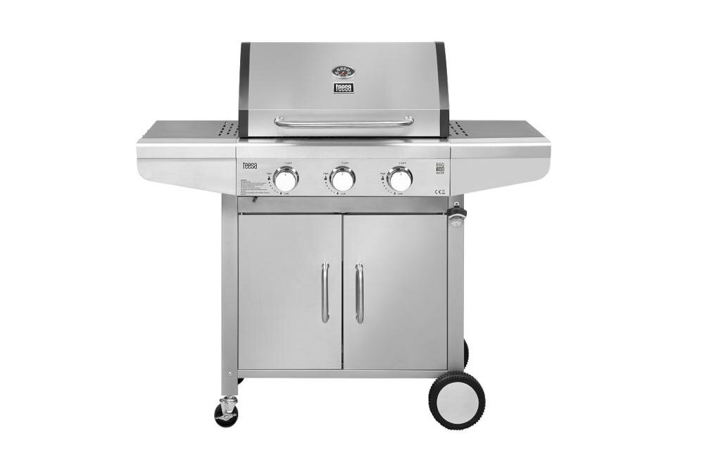TEESA BBQ 3000 grill gazowy urządzenie grillowanie prosta wytrzymała konstrukcja funkcje