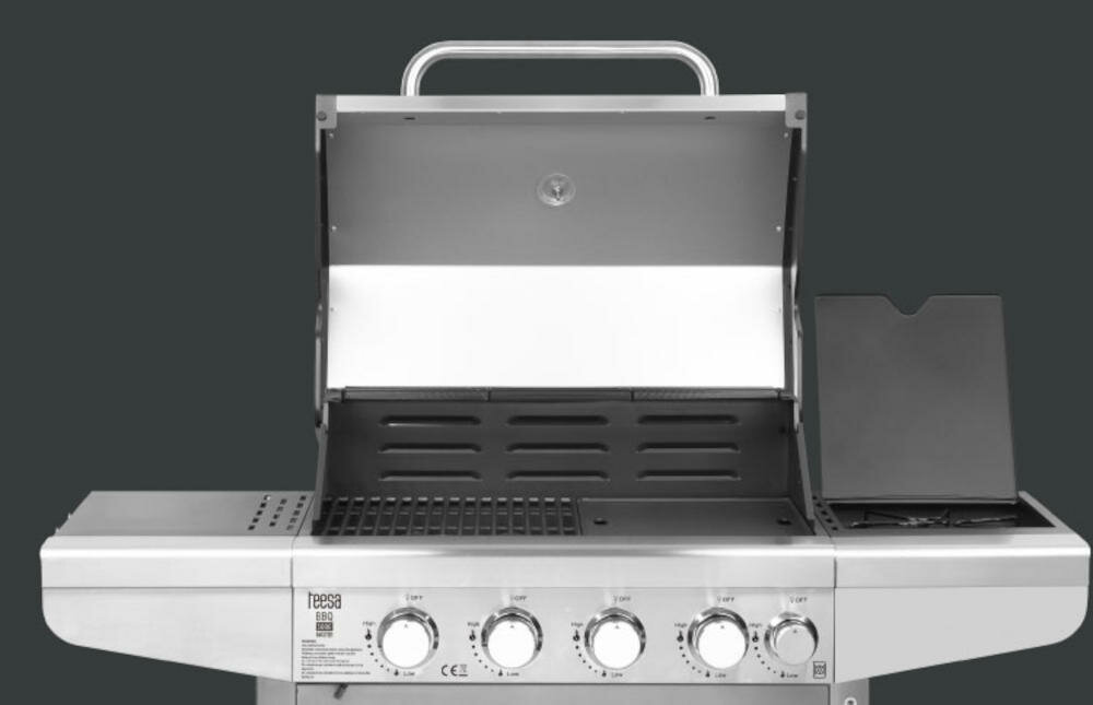 TEESA funkcjonalność grill gazowy zewnętrzne elementy stal nierdzewna
