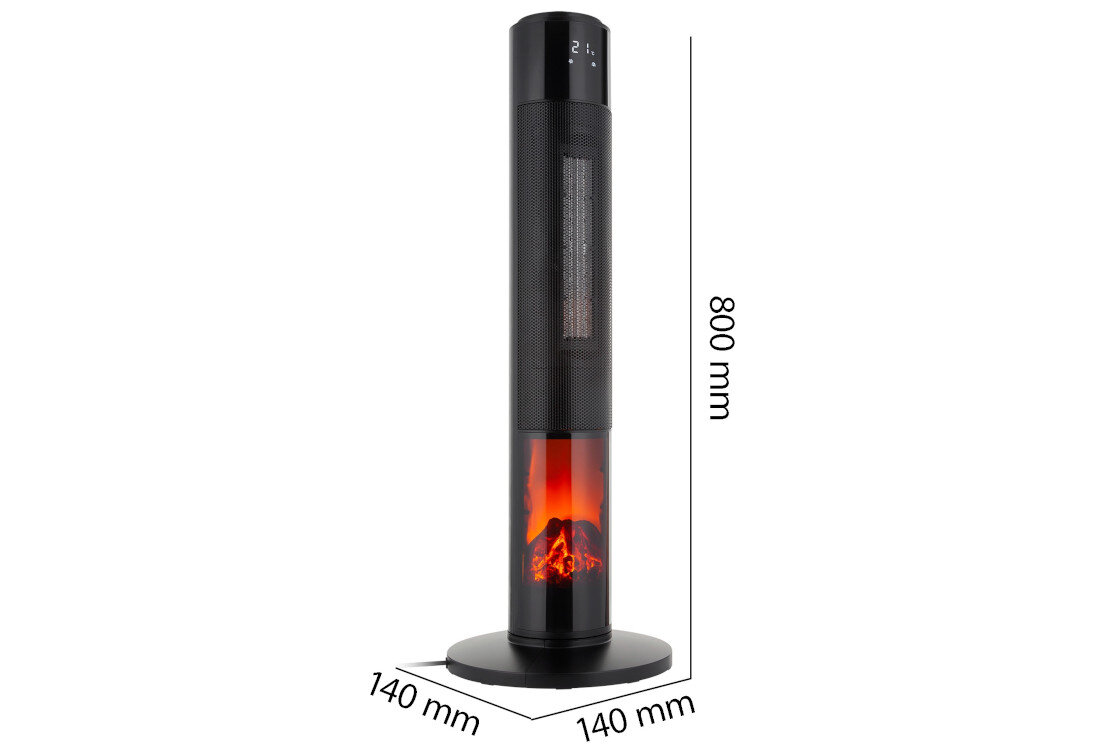 Termowentylator TEESA TSA8051 Mobilne wymiary Smukła konstrukcja wymiary waga Długość przewodu wygoda użytkowania