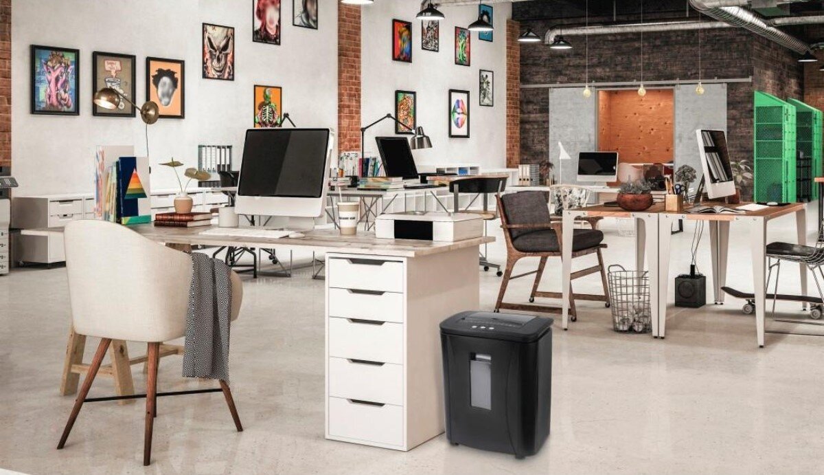 zdjęcie niszczarki hama bezpieczeństwo rodo noże ze stali  