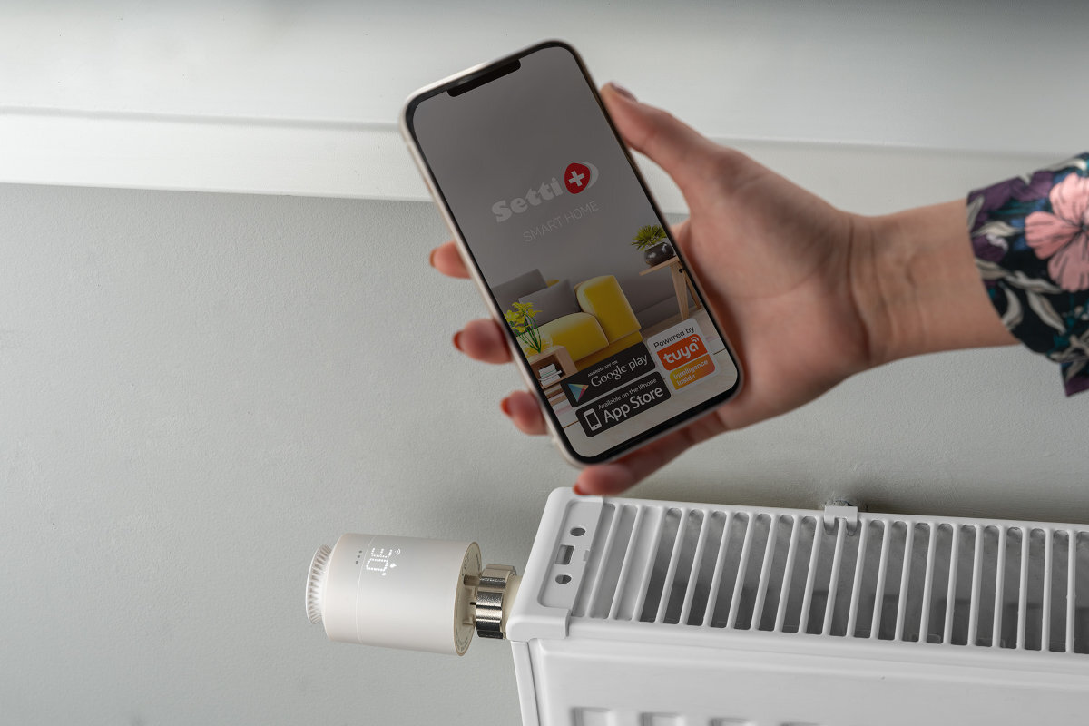 GLOWICA TERMOSTATYCZNA SMART SETTI+ TRV001 sterowanie aplikacja