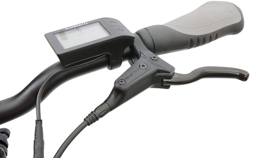 Rower elektryczny ARGENTO Fat Bi Max XL U17 20 cali Niebieski bagażnik wyświetlacz LCD