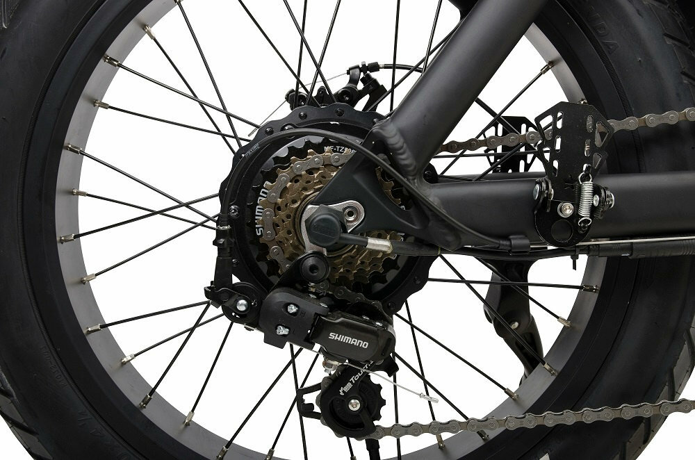 Rower elektryczny ARGENTO Fat MadMax U22 20 cali Brązowy przerzutki tylne manetka SHIMANO Nexus niezawodnością