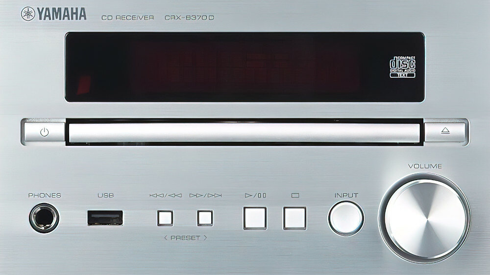 Zestaw stereo YAMAHA CRX-370D Srebrny + INDIANA Line Nota 240 - źródła dźwięku