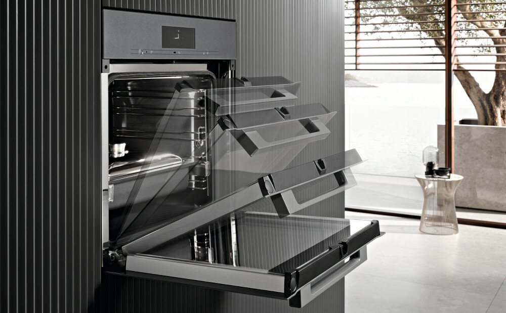 MIELE H 2860-2 B PizzaPlus otwieranie zamykanie