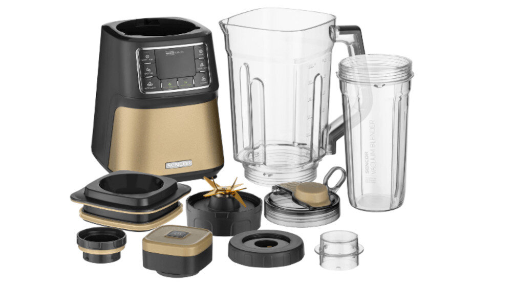 Blender kielichowy SENCOR SBU 7677CH Beżowy zdjęcie lifestyle zestaw akcesoria komplet wyposażenie