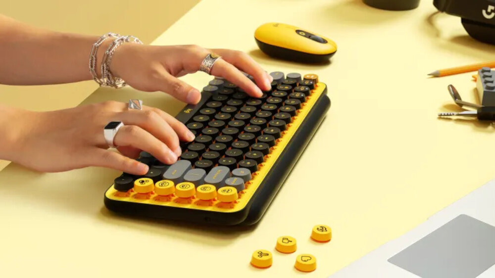 Klawiatura LOGITECH Pop Keys Blast miejsce pracy relaks