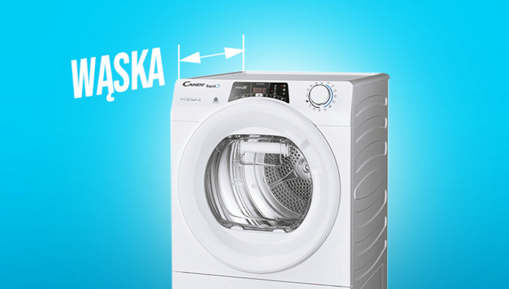 PRALKA CANDY RO4 H7A1TCEXS waga wymiary wąska ładowność