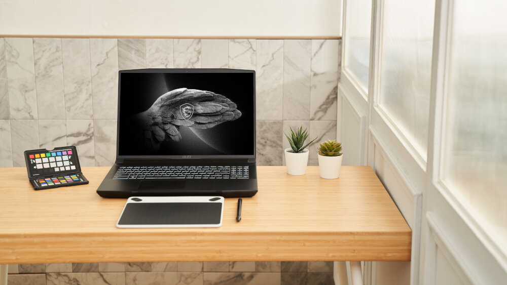 Laptop MSI Creator M16 A11UC 16 IPS i7-11800H 16GB SSD 512GB GeForce RTX3050 Windows 11 Home gaming parametry design