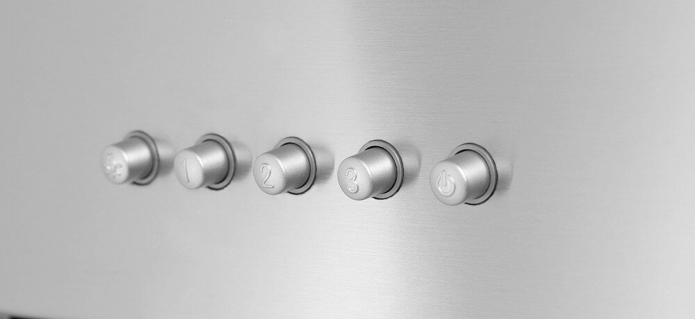 Okap MAAN Mix 3 50 Satynowy przyciski poziomy prędkości