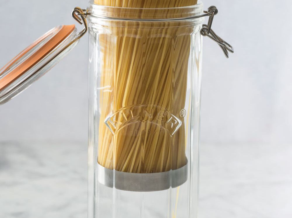 Słoik KILNER Facetted Clip Top Jars 2.2 L wygodne przechowywanie