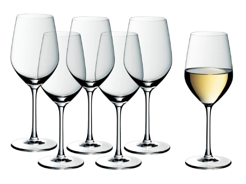 Zestaw kieliszkow WMF Easy Plus 09.1002.9990 390 ml (6 sztuk) do wina proste eleganckie kolekcja Easy Plus latwe czyszcznie mycie
