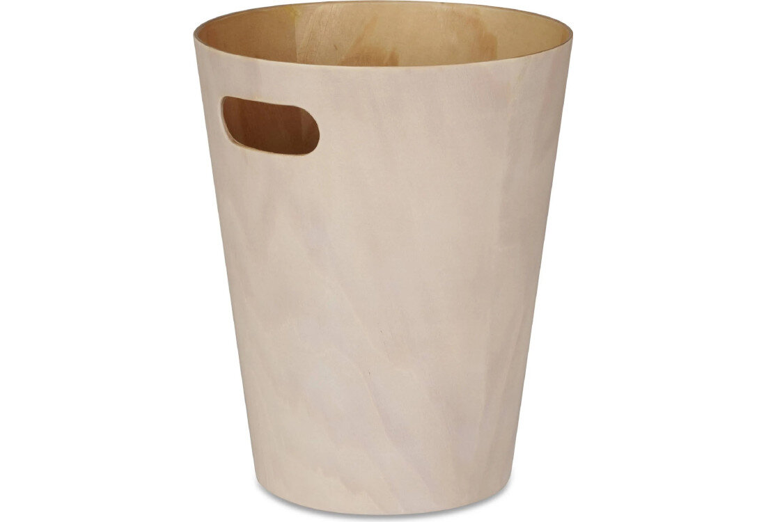 Kosz na śmieci UMBRA Woodrow 7.5L Beżowy pojemność użytkowanie kształt wymiary wygoda