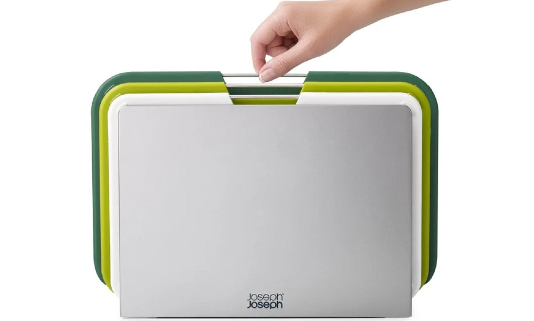 Zestaw desek JOSEPH JOSEPH Nest L (3 sztuki) uchwyty ze stali nierdzewnej wykonanie