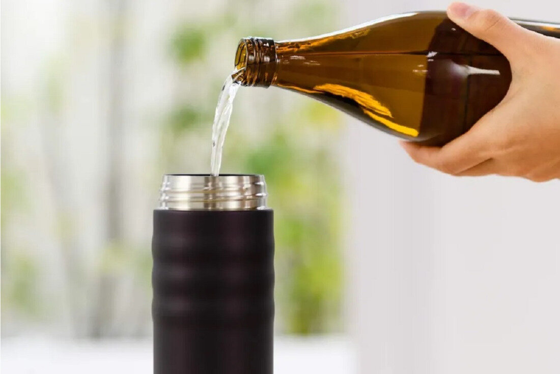 Kubek termiczny KYOCERA MB-12SBK Czarny Ceramiczna powłoka wewnętrzna herbata kawa odporny